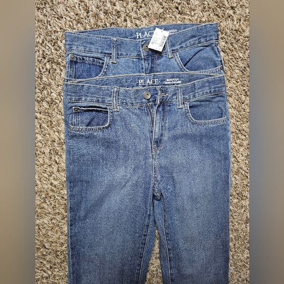 The Children's Place  Boys Basic Bootcut Size 12 Jeans 3-Pairs - 7Husky-20Husky - Picture 2 of 4